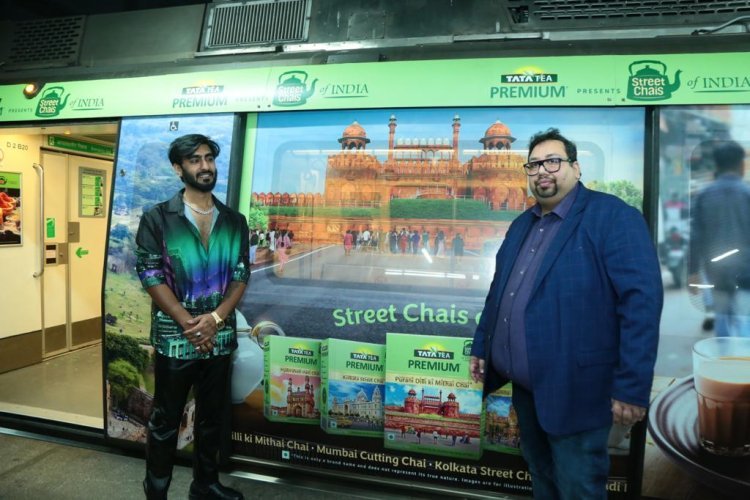 Tata Consumer Products introduces Tata Tea Premium Street Chais of India at the Delhi Metro, The City's Lifeline.