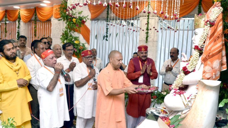 Yogi Adityanath Inaugurates Newly Constructed Shri Jhulelal Dev Ji Temple, Emphasizes Public's Punishment Of Previous Governments