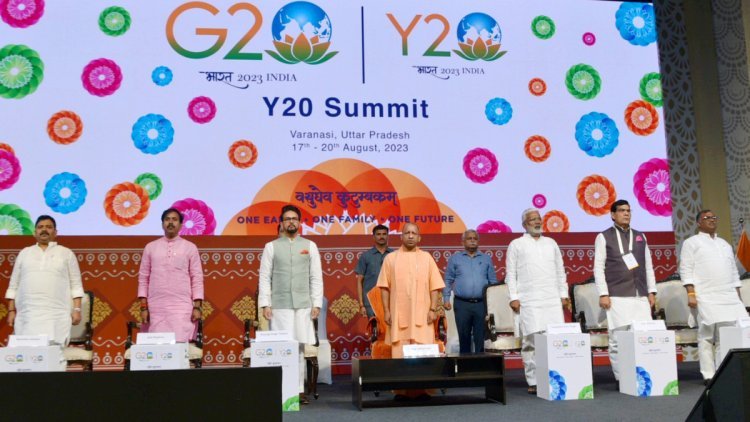 Youth-20 Summit Inauguration Witnessed Chief Minister's Yogi Adityanath Presence, Fostering Global Youth Engagement