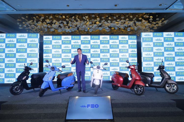 Godawari Electric Motors Enters EV Two-Wheeler Domain, Debuts Eblu Feo, India's Inaugural Family E-Scooter