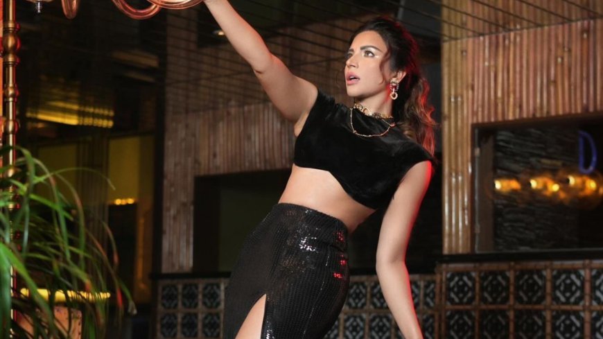 Shama Sikander Sizzles In A Black Slit Outfit, Exuding Hotness & Glamour, Captivating Netizens Admiration