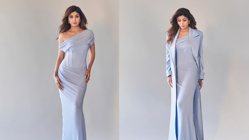 Shilpa Shetty A Regal Beauty, Stuns In A Blue Mermaid Gown, Showcasing Extraordinary Fashion Prowess