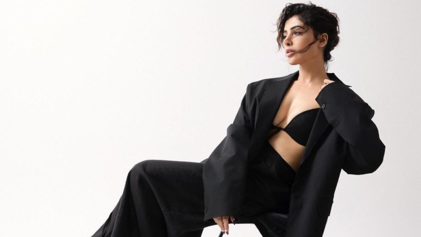 Samantha Ruth Prabhu's Stunning Black Bralette and Coat Look Sets Internet Ablaze with Viral Photos!