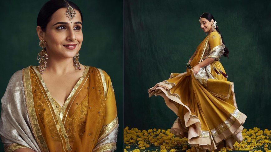 Vidya Balan's Traditional Lehnga At  Anant Radhika Wedding  Looked Stunning And Impressive